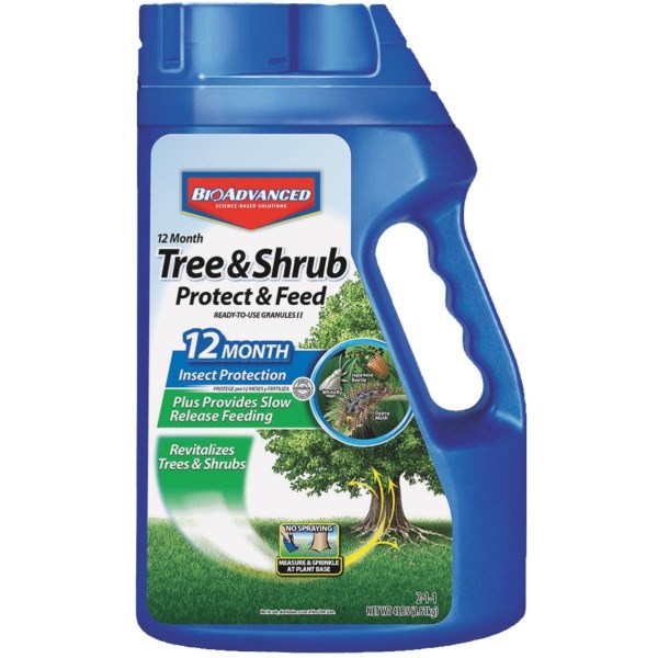 BioAdvanced 4 Lb. Ready To Use Granules Tree & Shrub Protect & Feed Insect Killer - Mc Mu