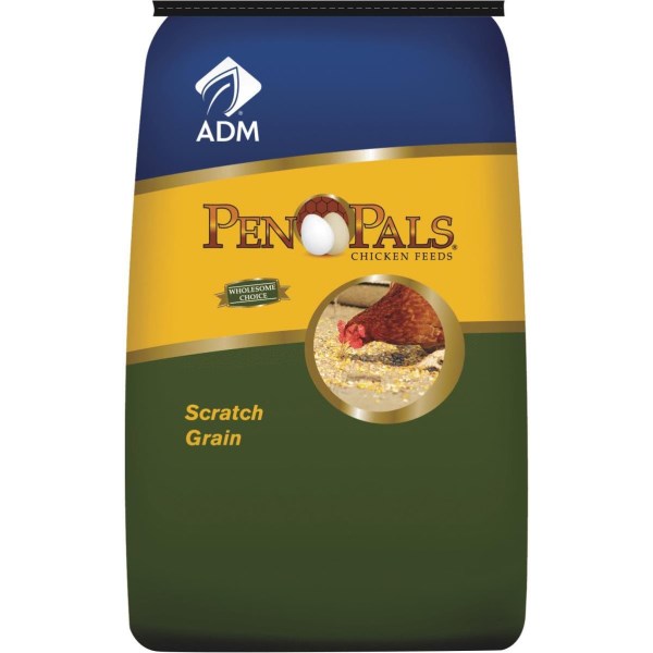 ADM Pen Pals 50 Lb. Scratch Grain Chicken Feed - Mc Mu