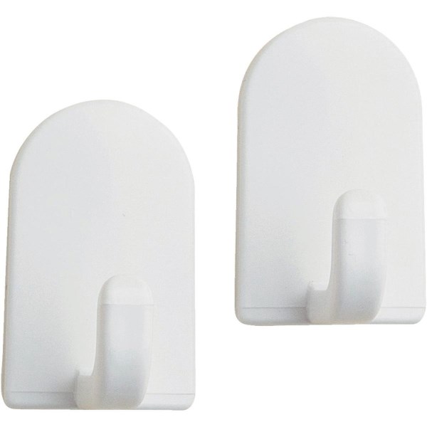 iDesign Soap Savers Mini White Plastic Adhesive Hook (2-Pack) - Mc Mu