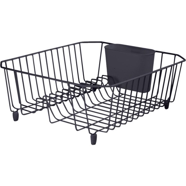 Rubbermaid 12.49 In. x 14.31 In. Black Wire Sink Dish Drainer - Mc Mu