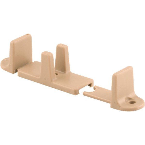 Prime-Line 1 In. H. Tan Closet Door Adjustable Floor Guide (2-Pack) - Mc Mu