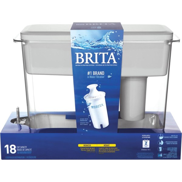 Brita 18 Cup Gray Ultramax Filtered Water Dispenser - Mc Mu