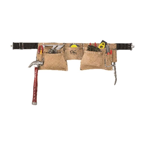 CLC 12-Pocket Suede Leather Heavy-Duty Carpenter Apron - Mc Mu