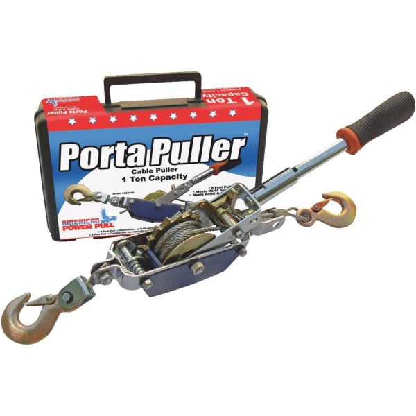 American Power Pull 1/2-Ton to 1-Ton 10 Ft. Cable Puller With Case - Mc Mu