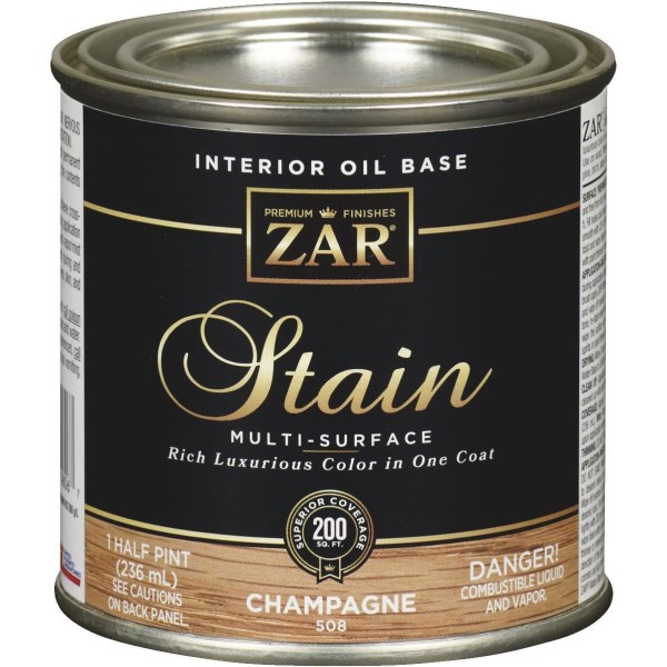 Zar 1/2 Pt. Champagne Oil-Based Multi-Surface Interior Stain - Mc Mu