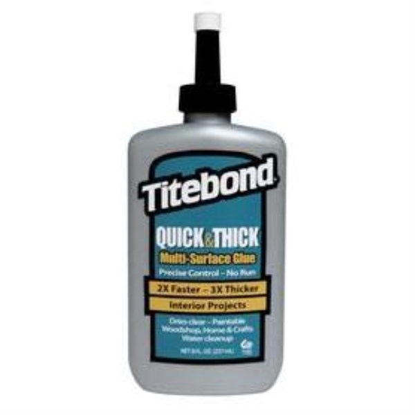 Titebond 8 Oz. Quick & Thick Multi-Surface Wood Glue - Mc Mu
