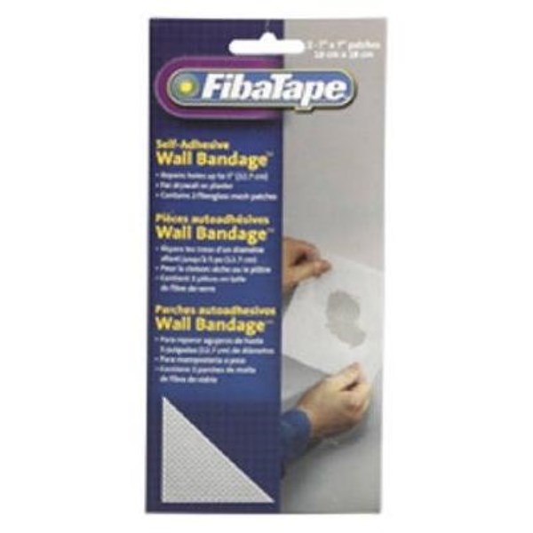 FibaTape Wall Bandage 7 In. x 7 In. Self-Adhesive Drywall Patch (2-Pack) - Mc Mu